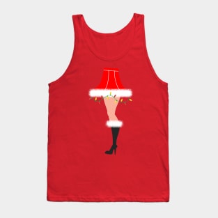 Retro Leg Lamp Santa style Tank Top